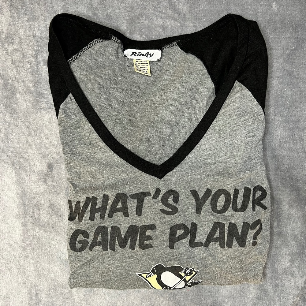 Pittsburgh Penguins Baseball T-Shirt